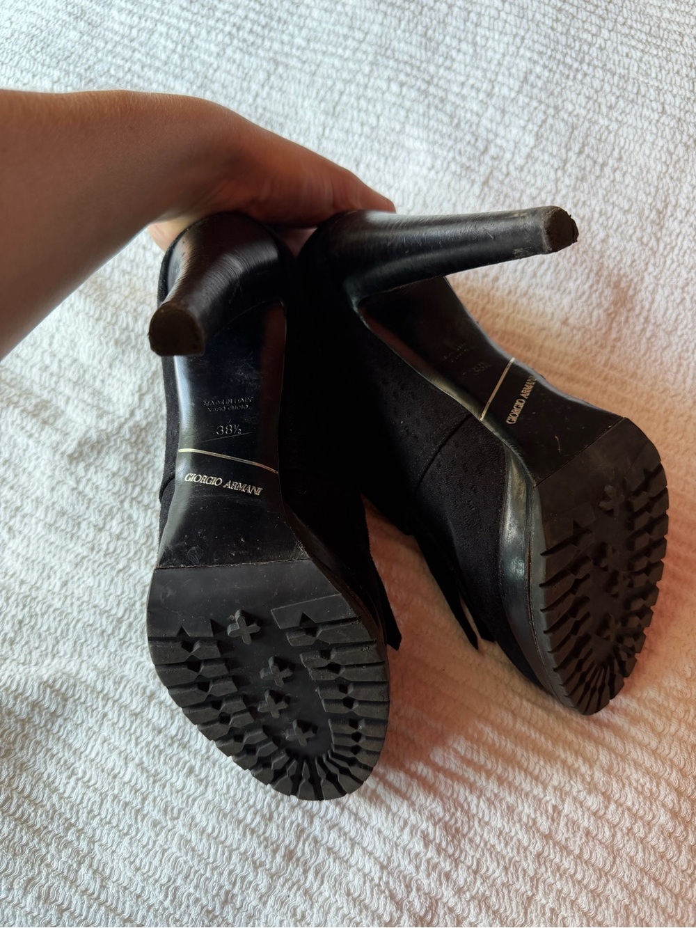 Rare Vintage Giorgio Armani Black Label Platform Oxford Heels - Picture 4 of 9